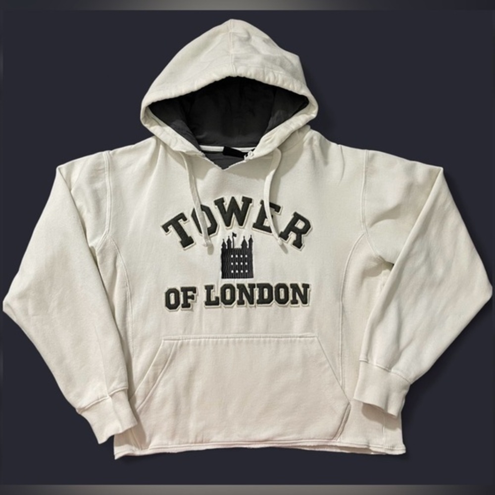 Vintage Embroidered Tower of London Hoodie